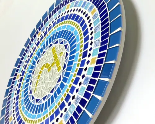 Mandala Chakra Plexo Solar em Mosaico