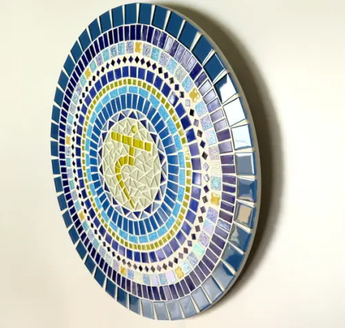 Mandala Chakra Plexo Solar em Mosaico
