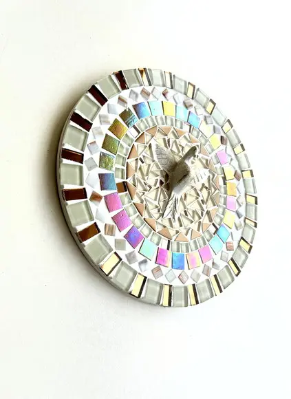 Mandala Divino em Mosaico Perolada