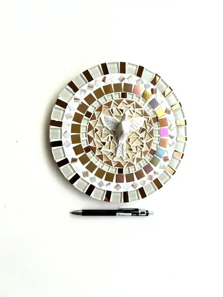 Mandala Divino em Mosaico Perolada