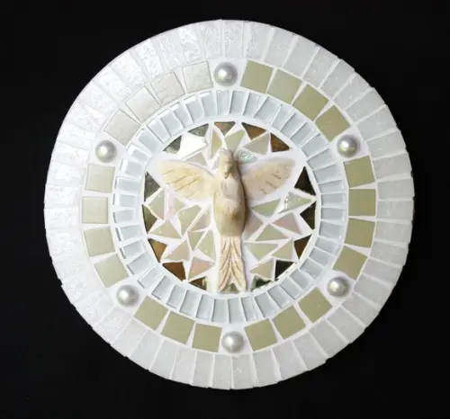 Mandala Divino em Mosaico Perolada