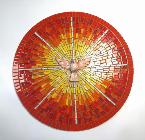 Mandala Divino em Mosaico Raios
