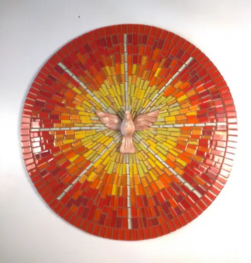 Mandala Divino em Mosaico Raios