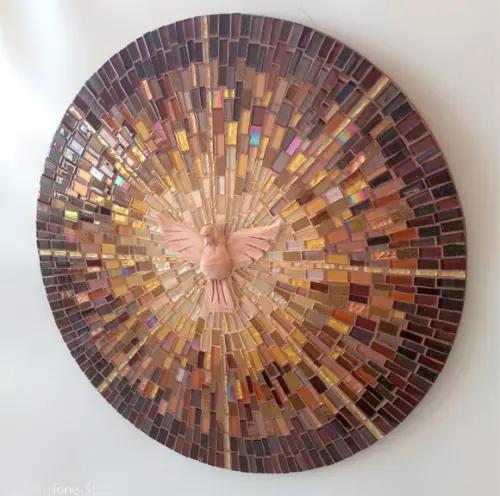 Mandala Divino em Mosaico Raios Terra