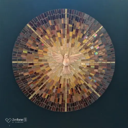 Mandala Divino em Mosaico Raios Terra