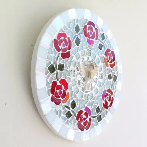 Mandala Divino Espírito Mosaico Rosas 20