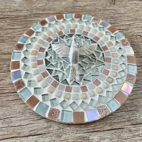 Mandala Divino Espírito Mosaico Rosé