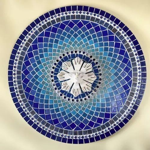 Mandala Divino Espírito Santo Azul Fractal