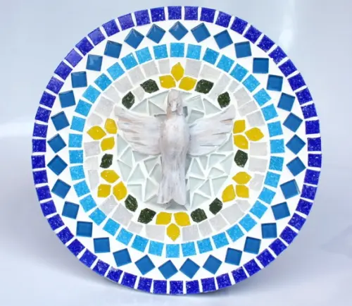 Mandala Divino Espírito Santo Azul P