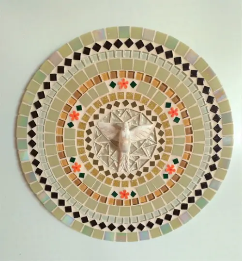Mandala Divino Espírito Santo Bege 30