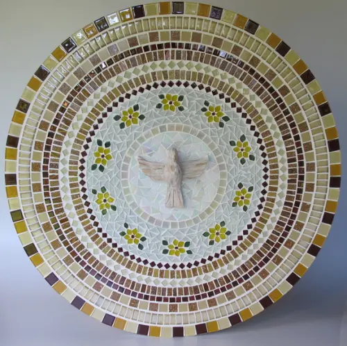 Mandala Divino Espírito Santo Bege 60