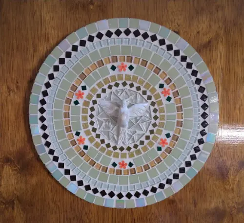 Mandala Divino Espírito Santo Bege 30