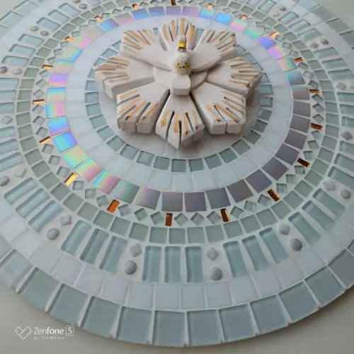Mandala Divino Espírito Santo Branca 50