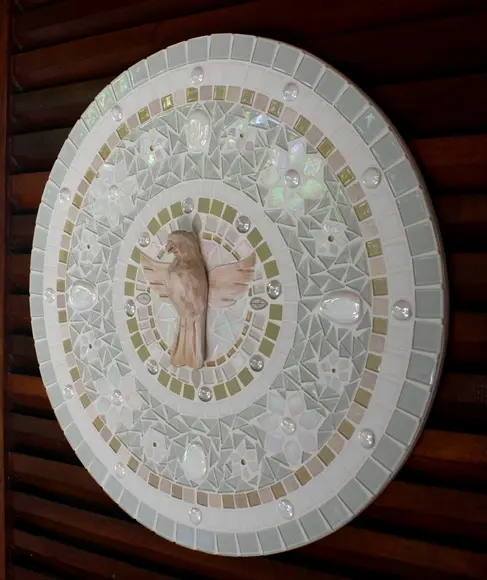 Mandala Divino Espírito Santo Branca 50