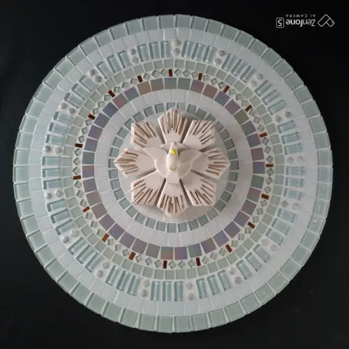 Mandala Divino Espírito Santo Branca 50