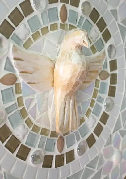 Mandala Divino Espírito Santo Branca 50