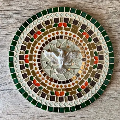 Mandala Divino Espírito Santo em Mosaico