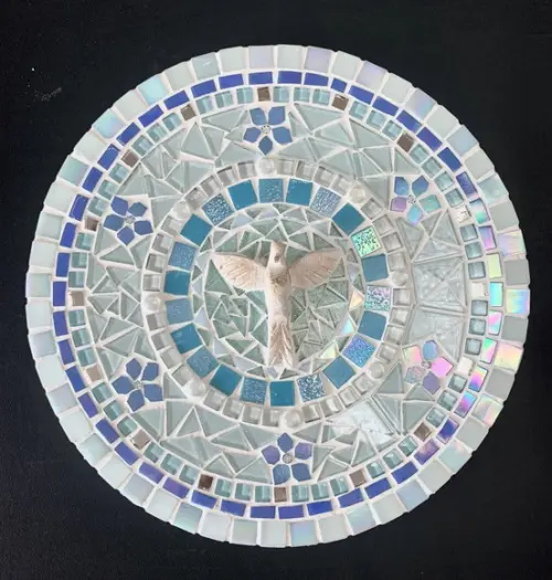 Mandala Divino Espírito Santo em Mosaico