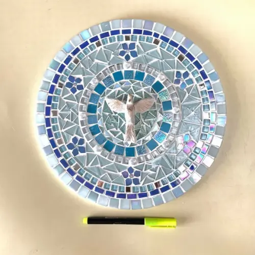 Mandala Divino Espírito Santo em Mosaico