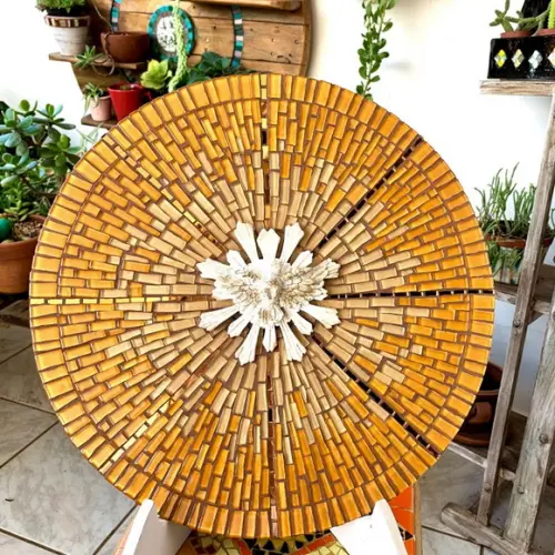 Mandala Divino Espírito Santo em Mosaico