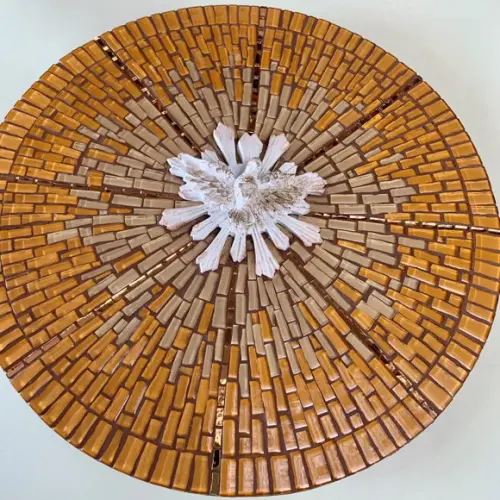 Mandala Divino Espírito Santo em Mosaico