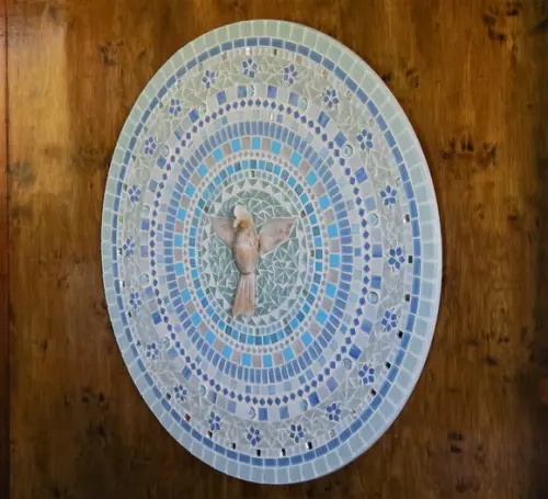 Mandala Divino Espírito Santo em Mosaico