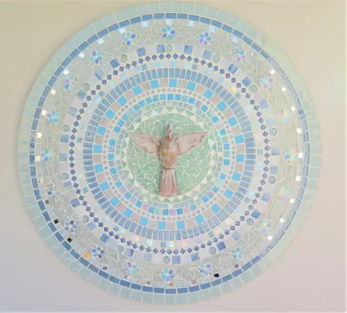 Mandala Divino Espírito Santo em Mosaico