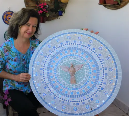 Mandala Divino Espírito Santo em Mosaico
