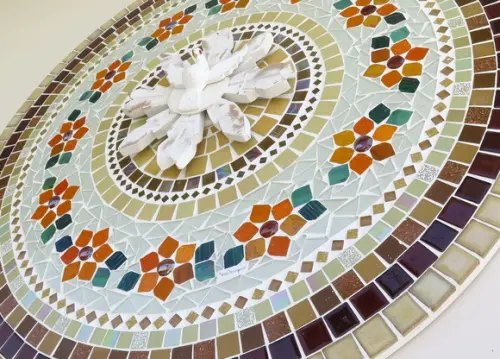 Mandala Divino Espírito Santo em Mosaico