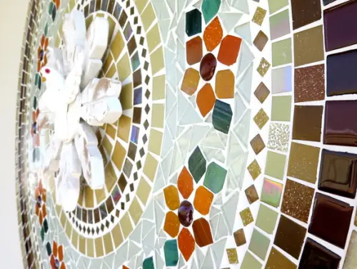 Mandala Divino Espírito Santo em Mosaico