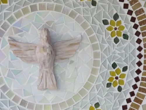Mandala Divino Espírito Santo em Mosaico