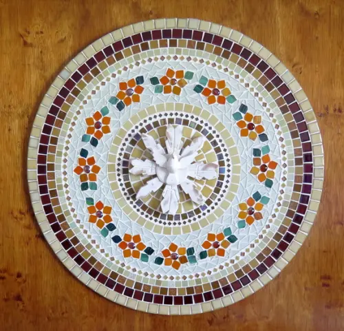 Mandala Divino Espírito Santo em Mosaico