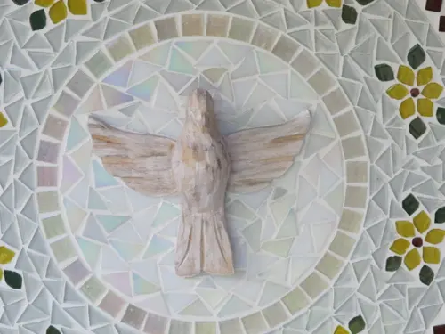 Mandala Divino Espírito Santo em Mosaico