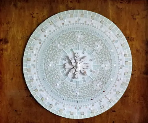 Mandala Divino Espírito Santo em Mosaico 80