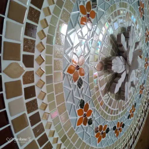 Mandala Divino Espírito Santo em Mosaico 80
