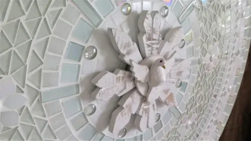 Mandala Divino Espírito Santo em Mosaico 80
