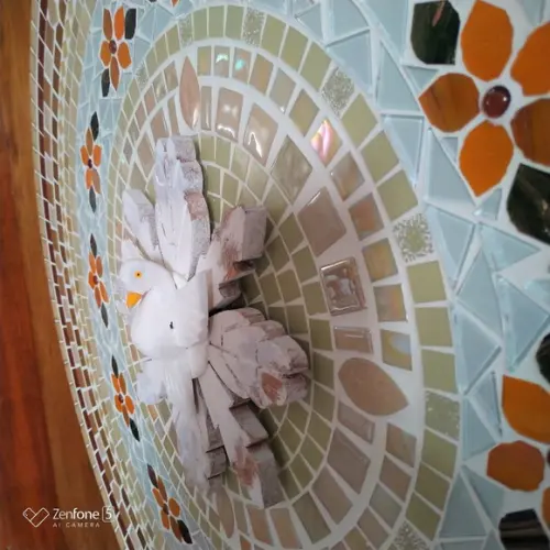 Mandala Divino Espírito Santo em Mosaico 80