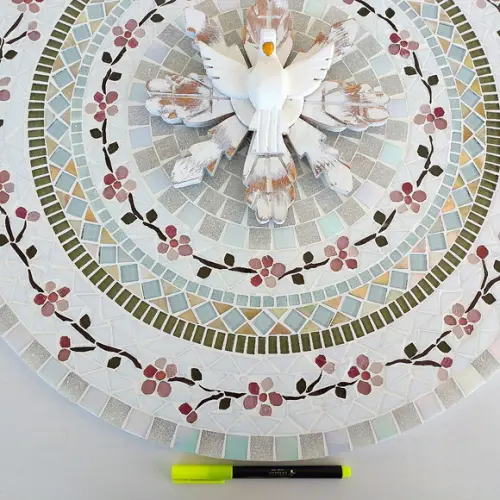 Mandala Divino Espírito Santo em Mosaico Cerejeiras 60