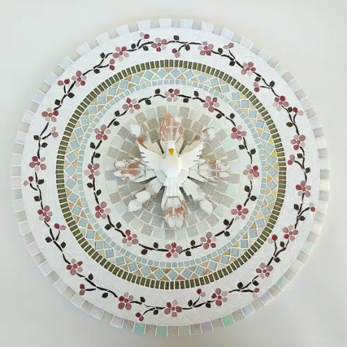 Mandala Divino Espírito Santo em Mosaico Cerejeiras 60