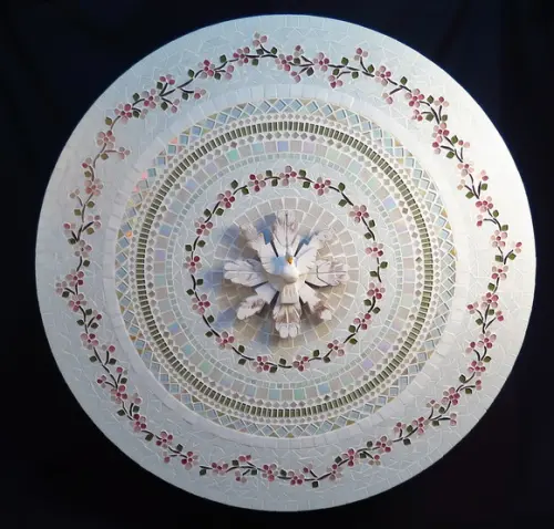 Mandala Divino Espírito Santo em Mosaico Cerejeiras 80