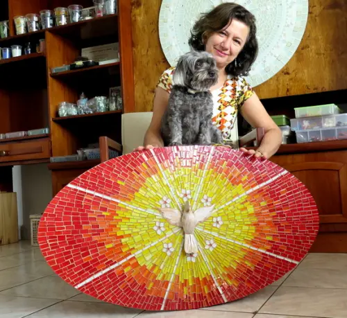 Mandala Divino Espírito Santo Raios Oval