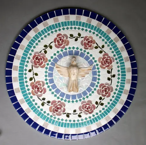 Mandala Divino Espírito Santo Rosas
