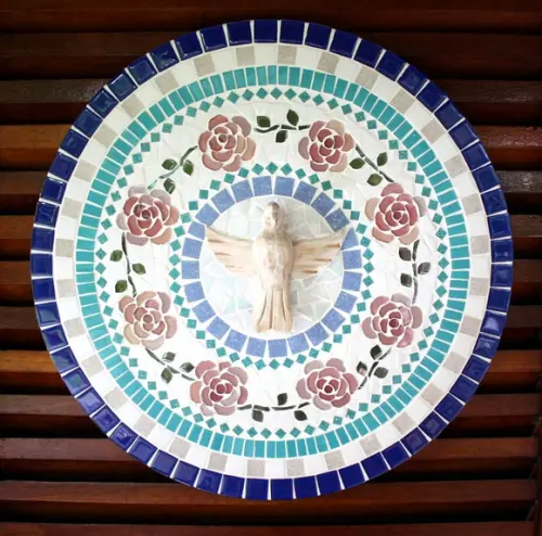 Mandala Divino Espírito Santo Rosas