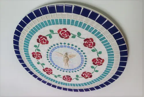 Mandala Divino Espírito Santo Rosas Vermelhas 40