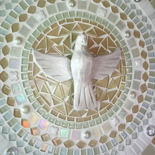 Mandala Divino Espírito Santo Rosê