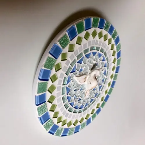 Mandala Divino Espírito Santo verde água