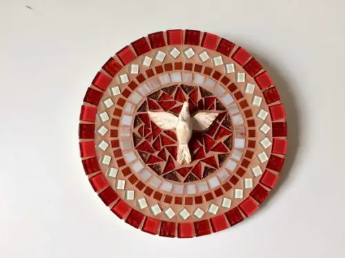 Mandala Divino Espírito Santo Vermelha