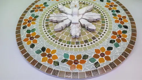 Mandala Divino Resplendor em Mosaico