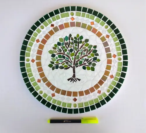 Mandala em mosaico Árvore da Vida