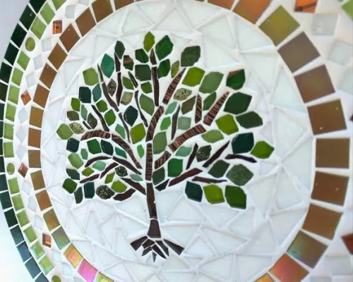 Mandala em mosaico Árvore da Vida